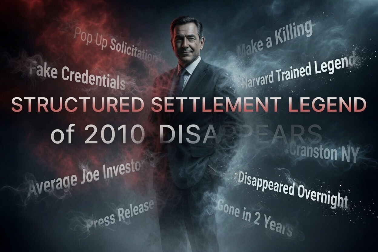 “Structured Settlement Legend” of 2010 Disappears | Was The Solicitor of “Average Joe”