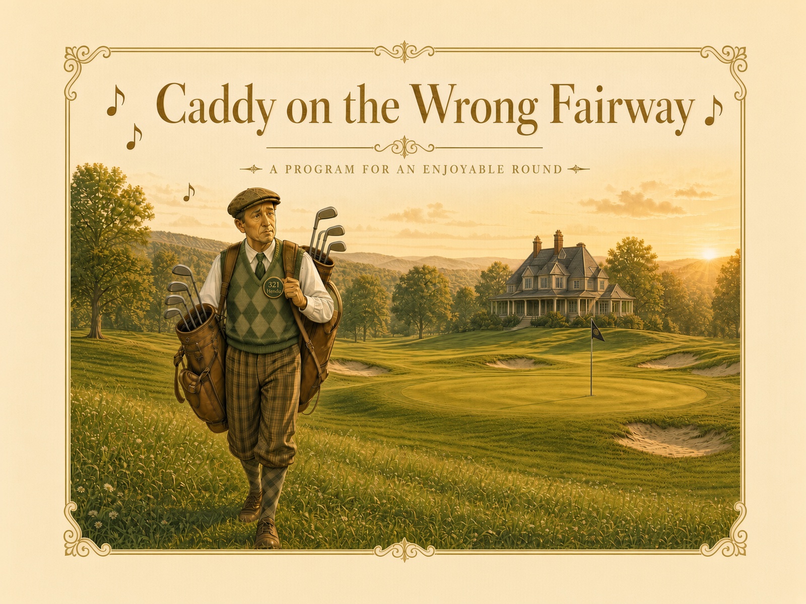 Caddy on Wrong Fairway
