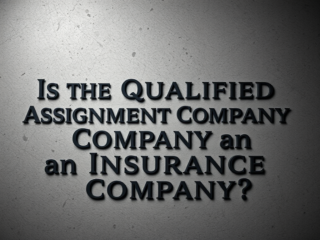 Qualified Assignment, Is the Qualified Assignment Company an Insurance Company?
