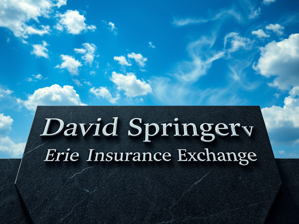 David Springer v Erie Insurance Exchange