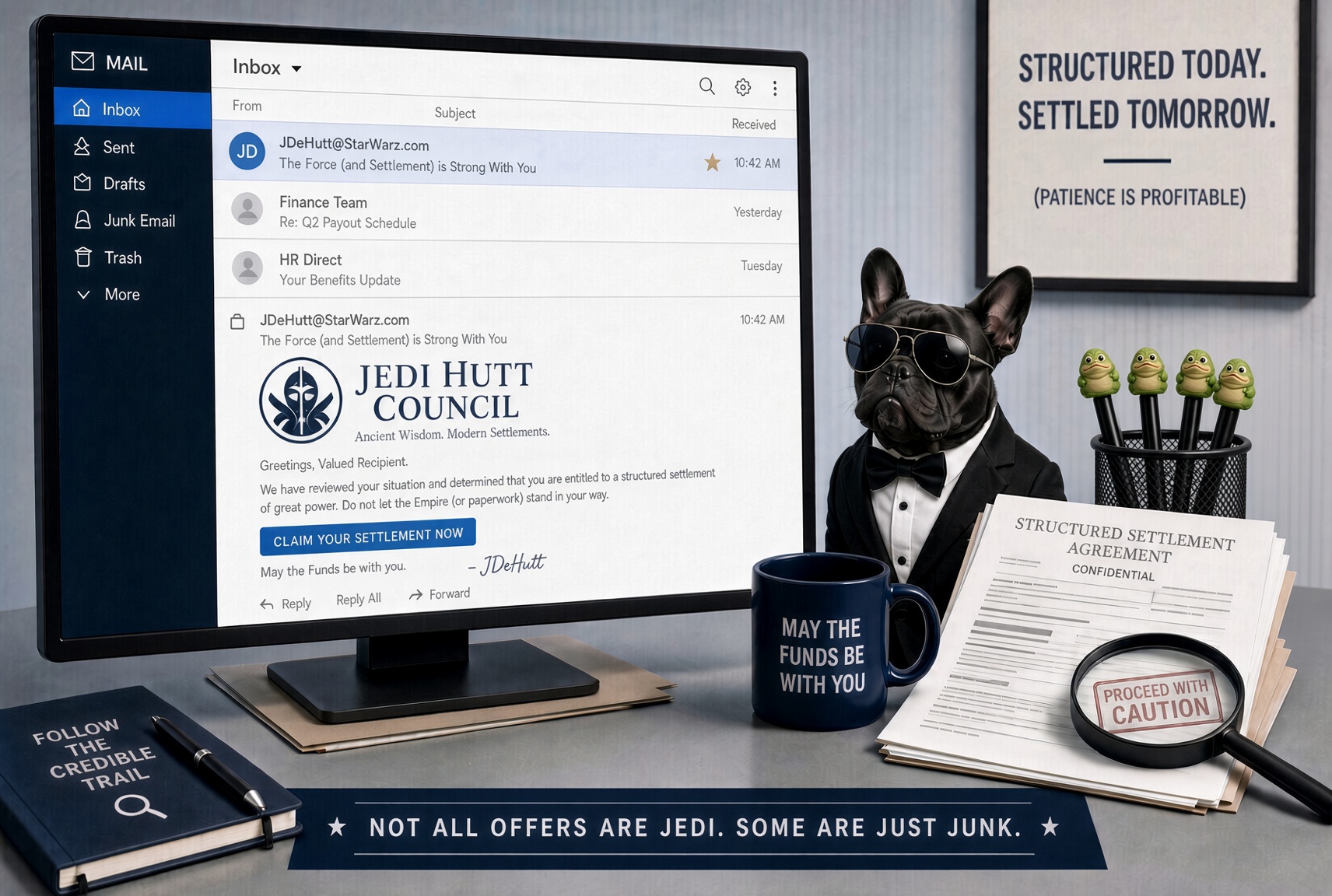 CBC Settlement Funding Actually Responds to Inquiry From “JDeHutt@StarWarz.com”