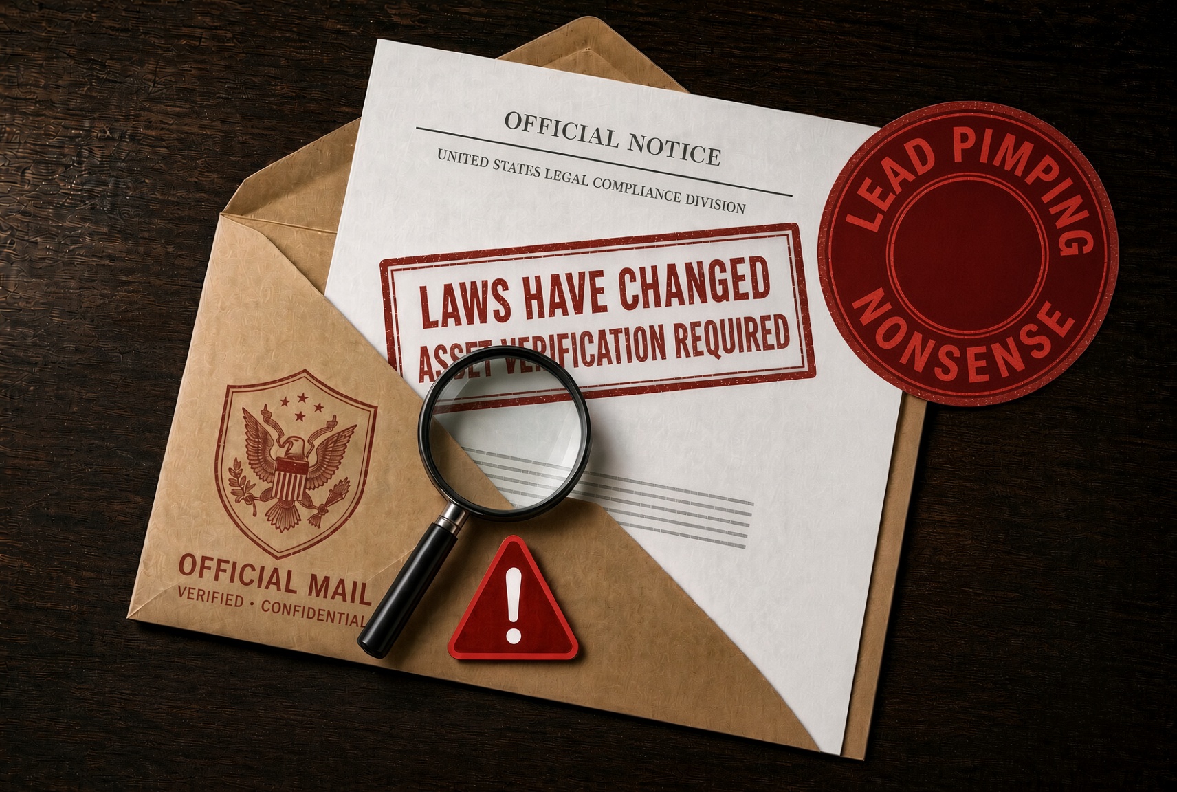 Structured Settlement Asset Verification Mailer  “Laws Have Changed”  is Seneca One Lead Pimping Nonsense