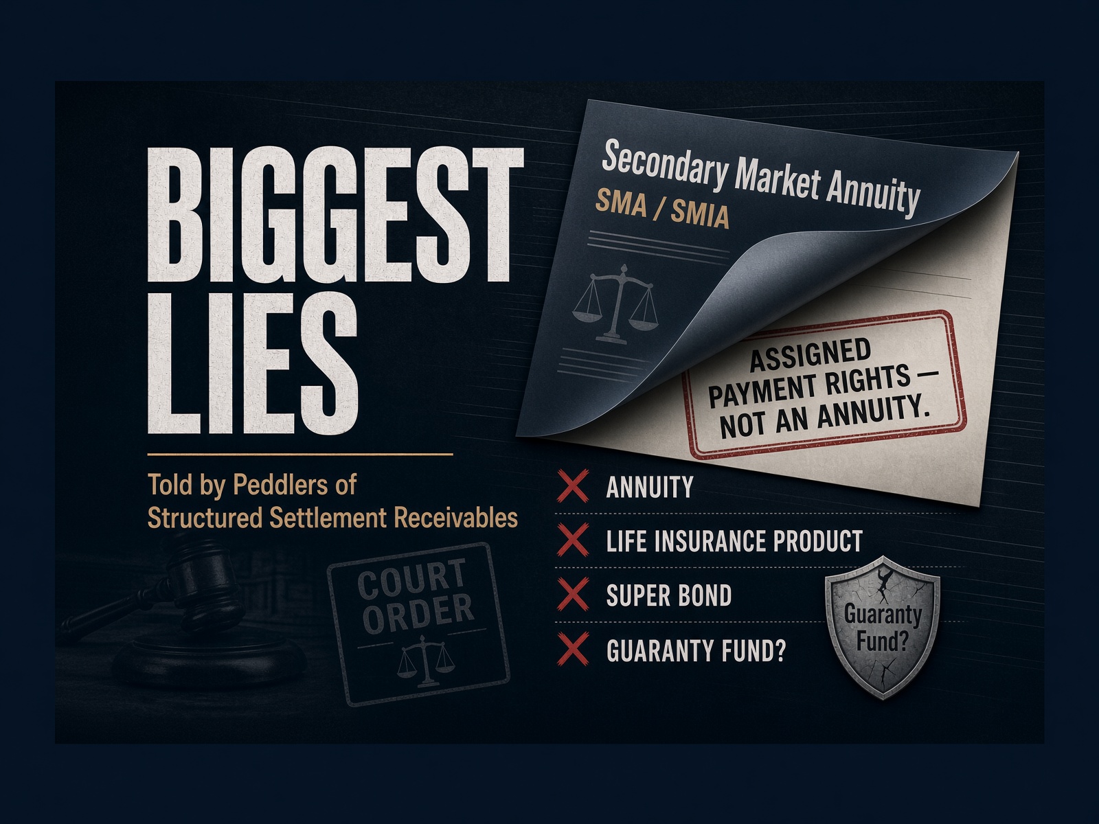 Biggest Lies Told By Structured Settlement Buyers and Structured Settlement Receivables Peddlers