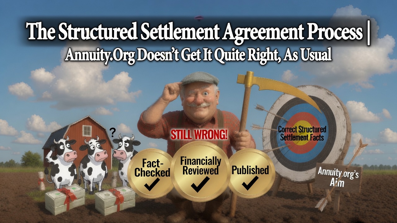 The Structured Settlement Agreement Process | Annuity.Org Doesn’t Get It Quite Right, As Usual
