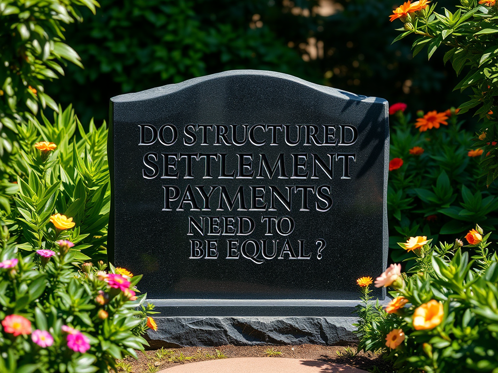 Do Structured Settlement Payments Need to Be Equal Payments?