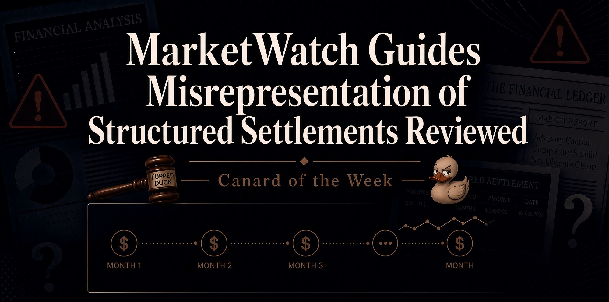 MarketWatch Guides Misrepresentation of Structured Settlements Reviewed