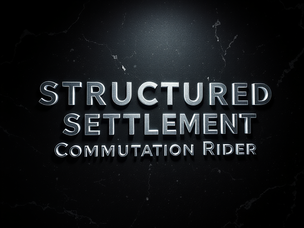 Structured Settlement Commutation Riders