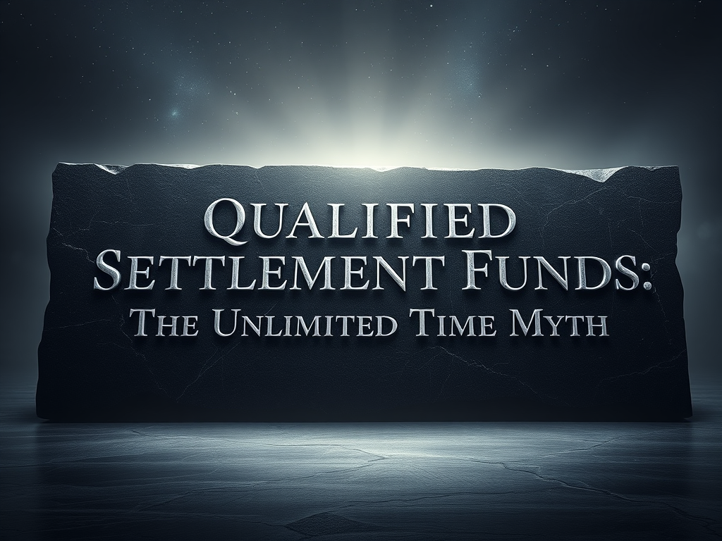 Qualified Settlement Funds Offer Flexibility — Not Unlimited Time