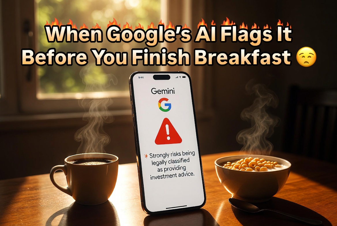 🔥When Google’s AI Flags It Before You Finish Breakfast☕◆🥣