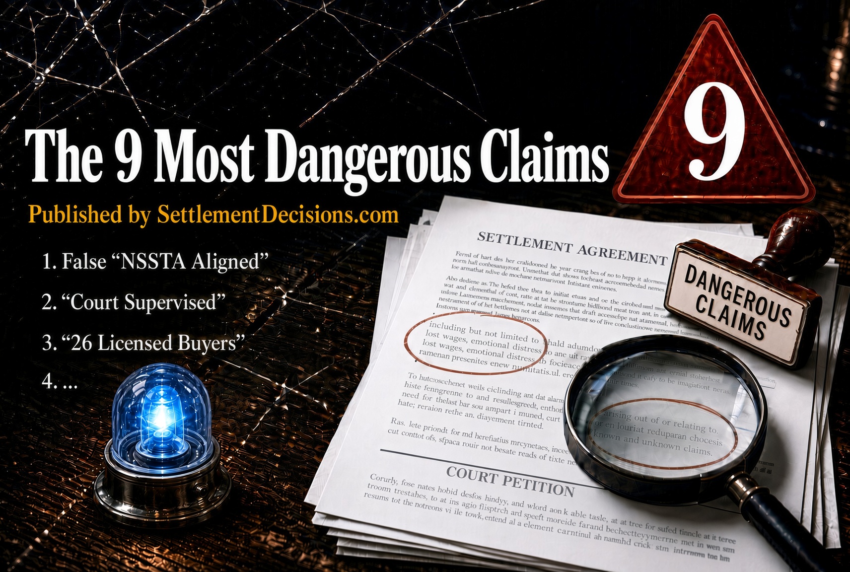 The 9 Most Dangerous Claims Published by SettlementDecisions.com