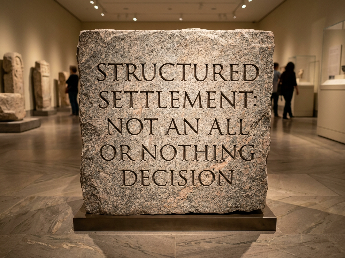 Does All Your Settlement Need To Be Placed in A Structured Settlement?